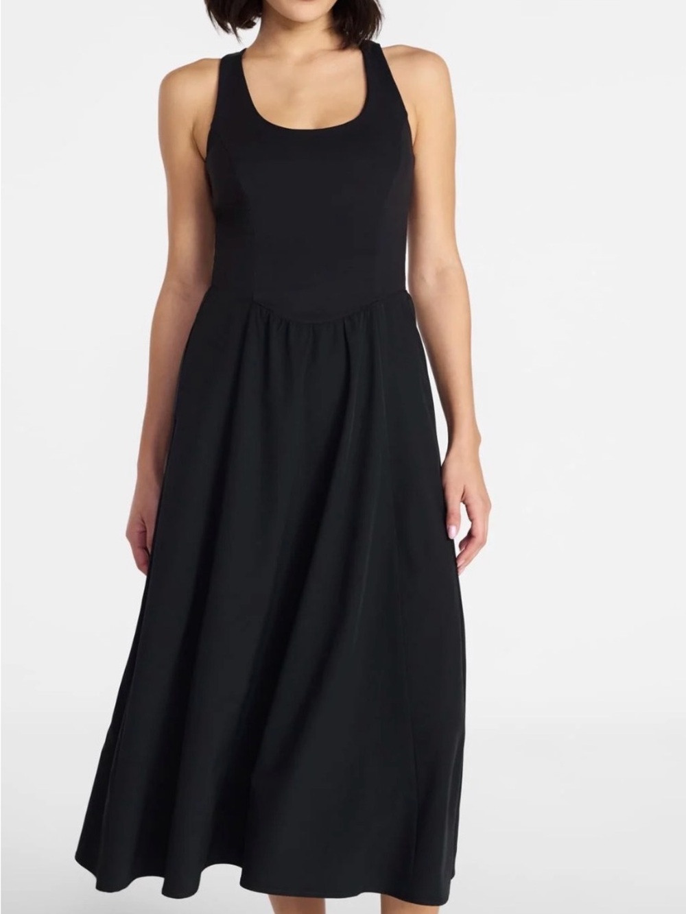 Avia Black Sleeveless Midi Dress